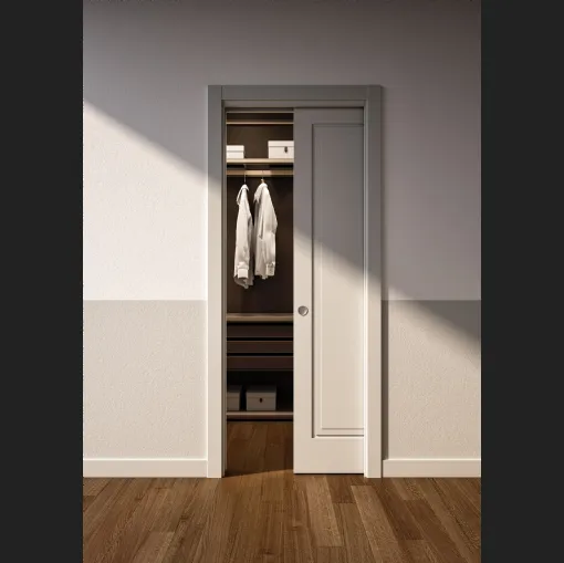 Porta a scomparsa per interni And in laccato opaco di Albed