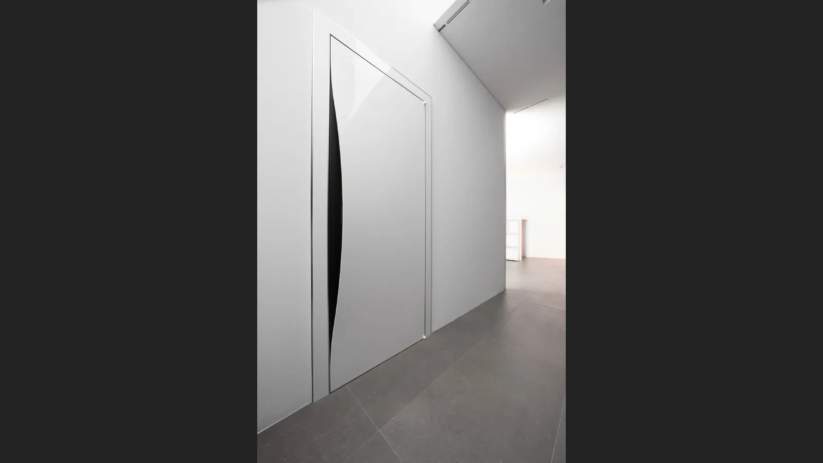Porta battente per interni Blow in legno laccato Bianco di Albed