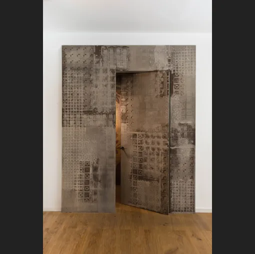 Porta battente di design per interni Boisè in legno di Albed
