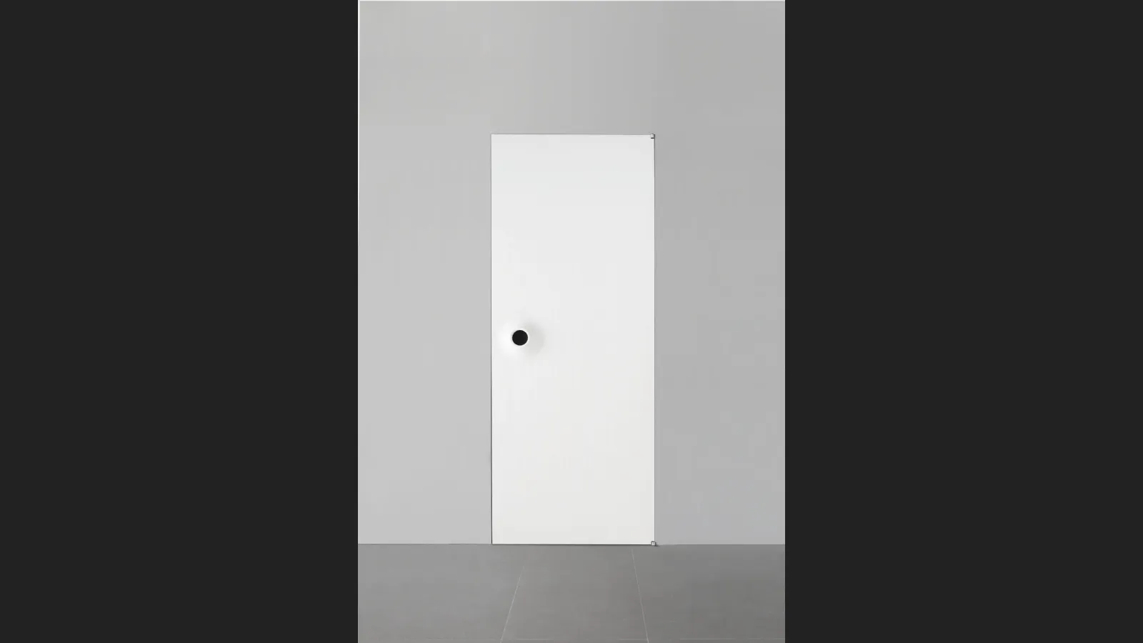 Porta per interni Ring Filomuro in legno laccato Bianco di Albed