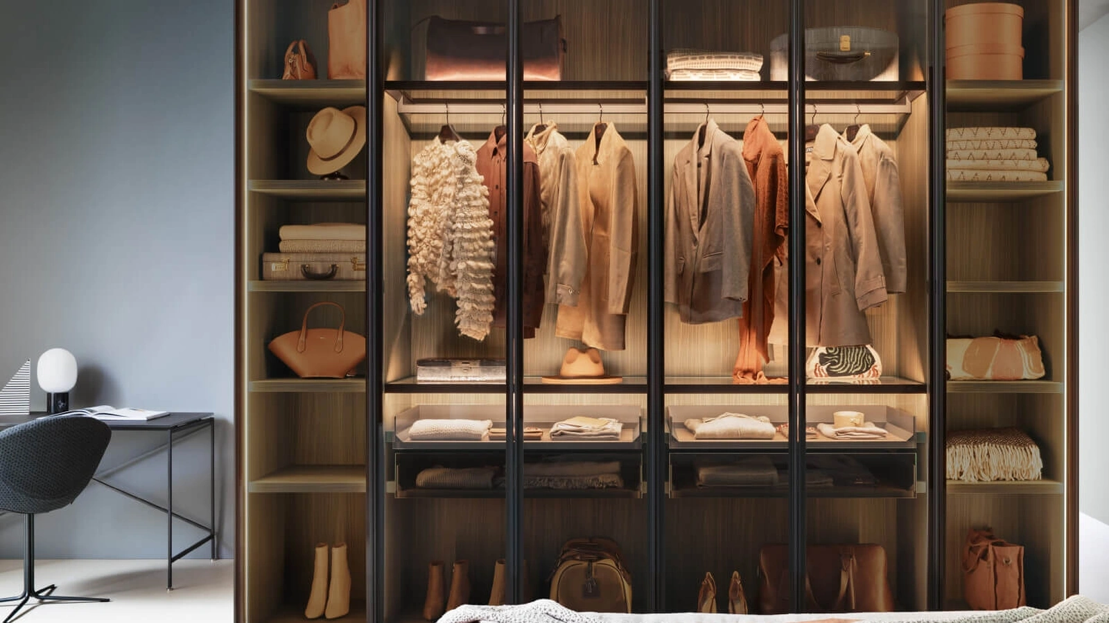 Armadio con ante a libro Alterna SM2504 di Zalf