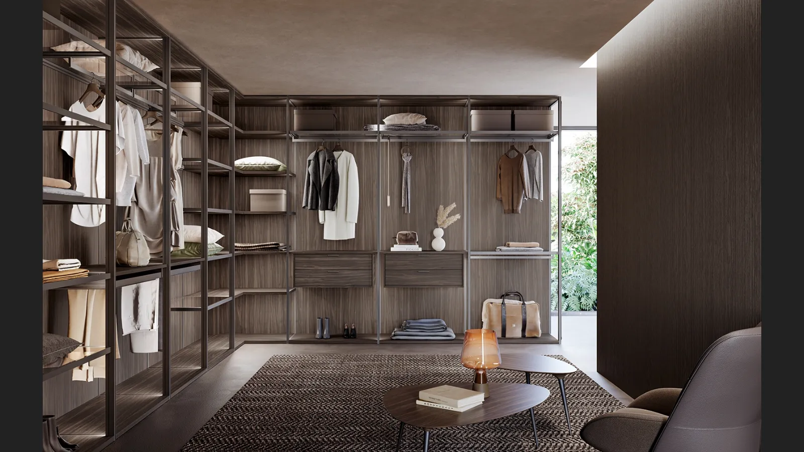 Cabina Armadio Prestige Royal Brown di Olivieri