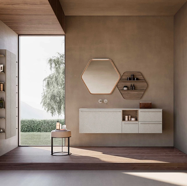 Mobile da Bagno sospeso M System 035 di Baxar