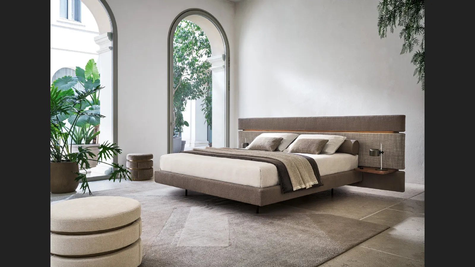 Letto matrimoniale Infinito con box contenitore di Twils