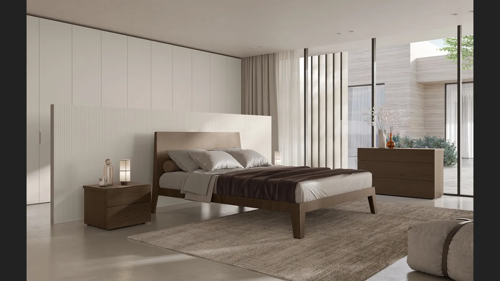 Letto Leonardo in Rovere Visone di Olivieri
