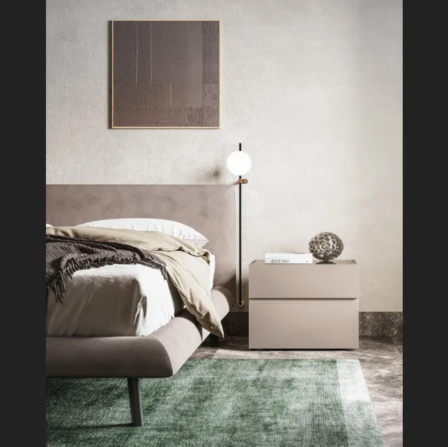 Letto in tessuto imbottito Blunt di Zalf