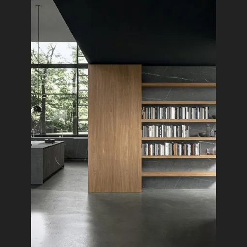 Libreria a muro Brera 02 in legno di Modulnova