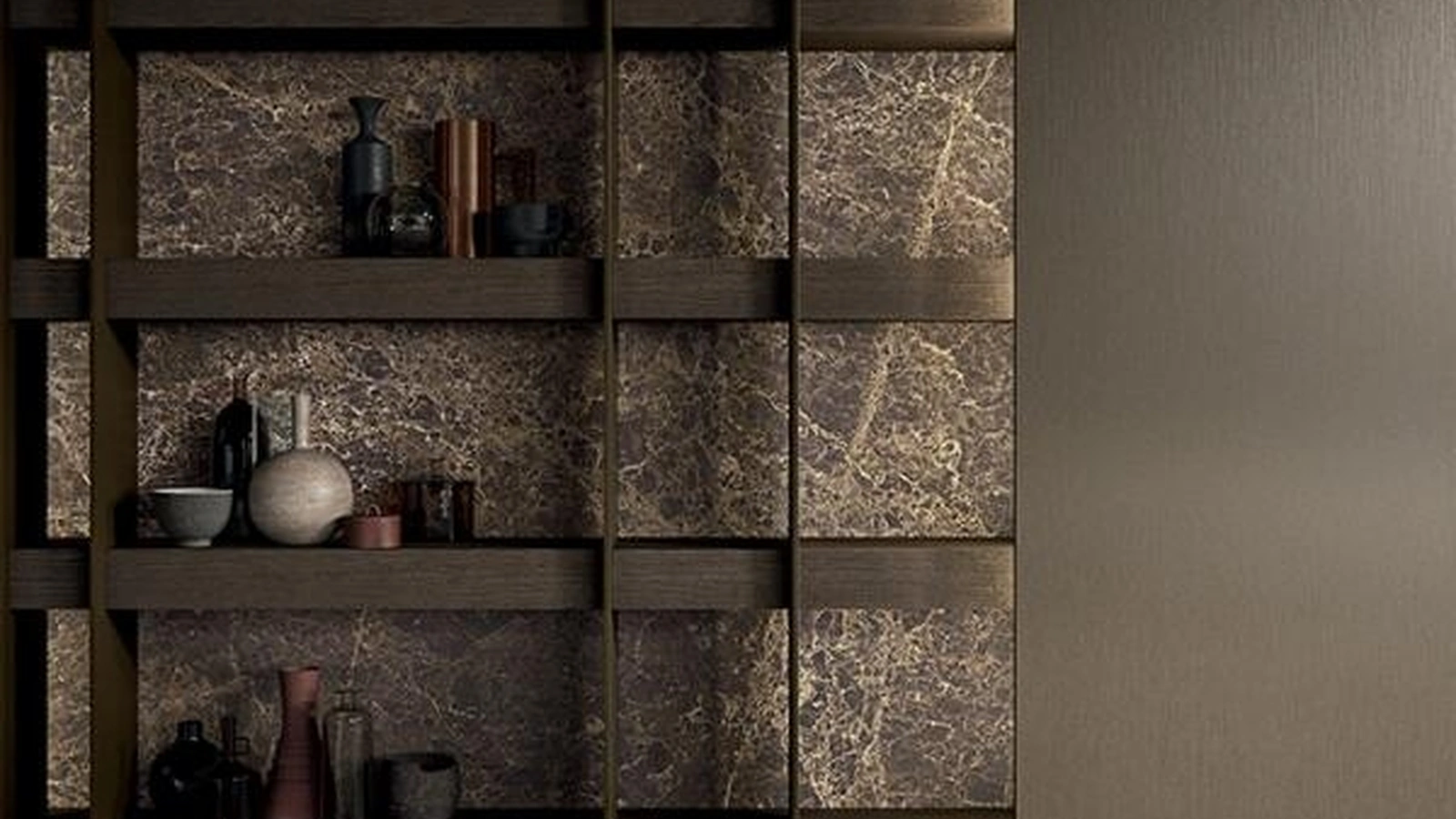 Libreria a muro Brera 04 di Modulnova