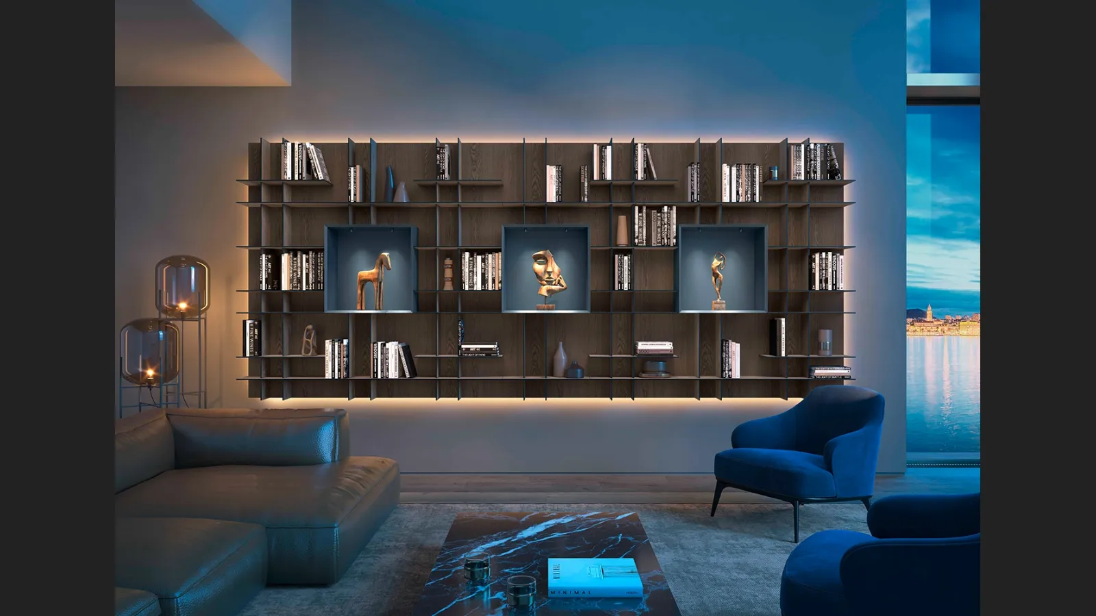 Libreria sospesa Movida in Rovere di Olivieri