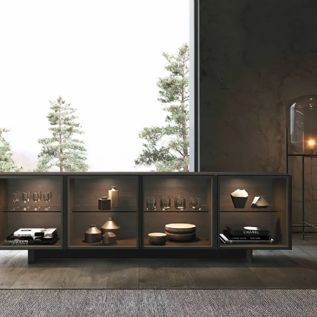 Madia Thelma 01 in Rovere Carbon e Vetro di Olivieri