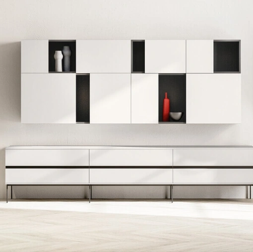 Parete Attrezzata SpaceMakers day Grip di Zalf