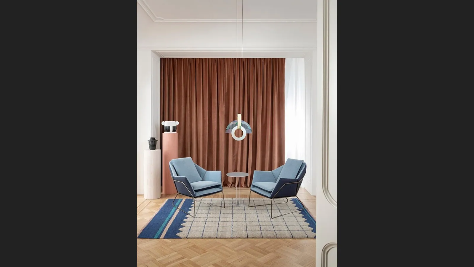 Poltroncina in tessuto sfoderabile New York Armchair di Saba