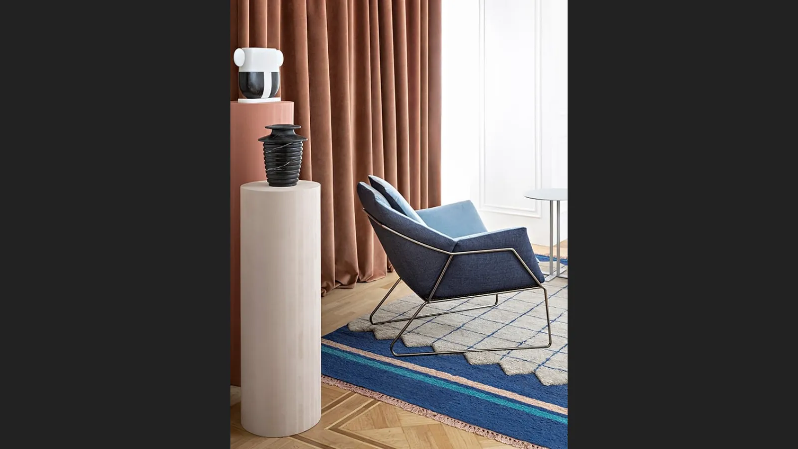 Poltroncina in tessuto sfoderabile New York Armchair di Saba