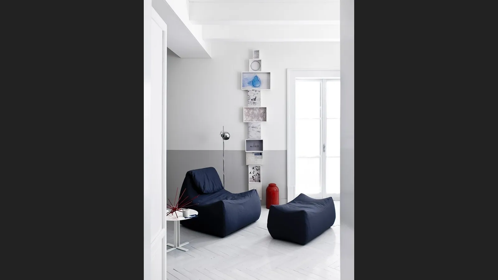 Poltrona in microfibra Valentine di Saba