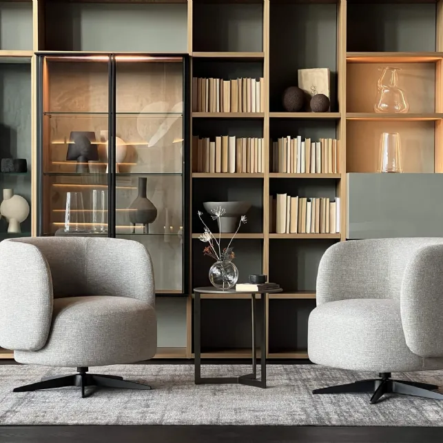 Poltroncina in tessuto Miki di Lema