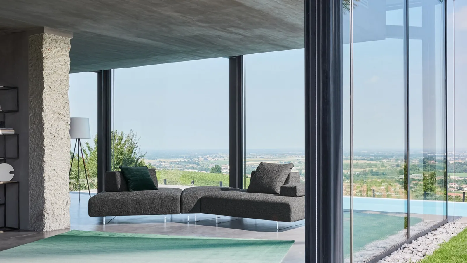 Divano Avenue lineare modulabile componibile di Twils Lounge