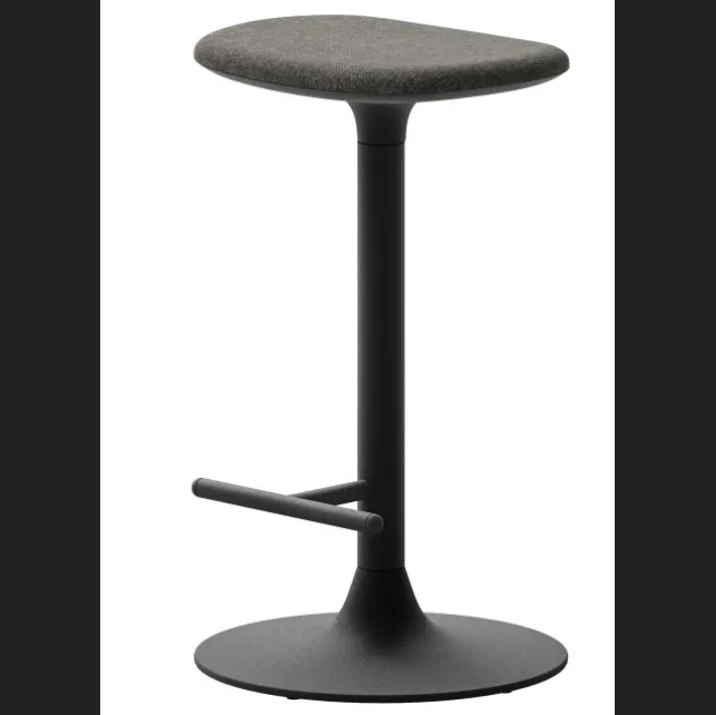 Sgabello Spool in tessuto con struttura in metallo di Veneta Cucine