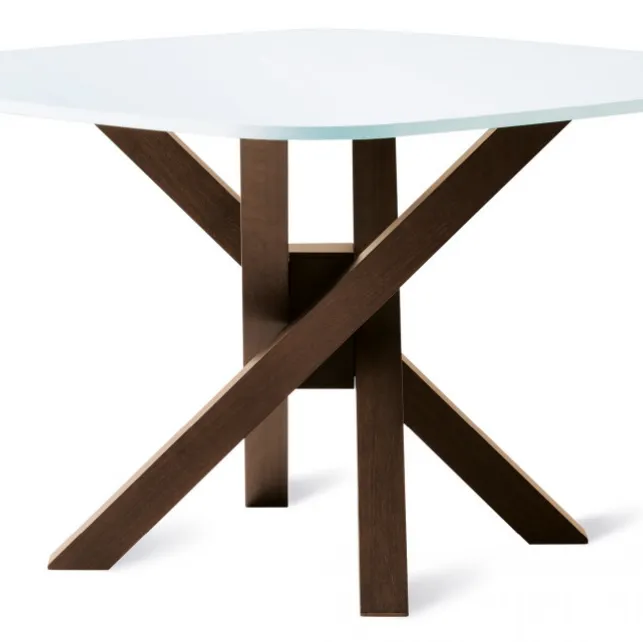 Tavolo quadrato in laminato con struttura in massello Sache di Veneta Cucine