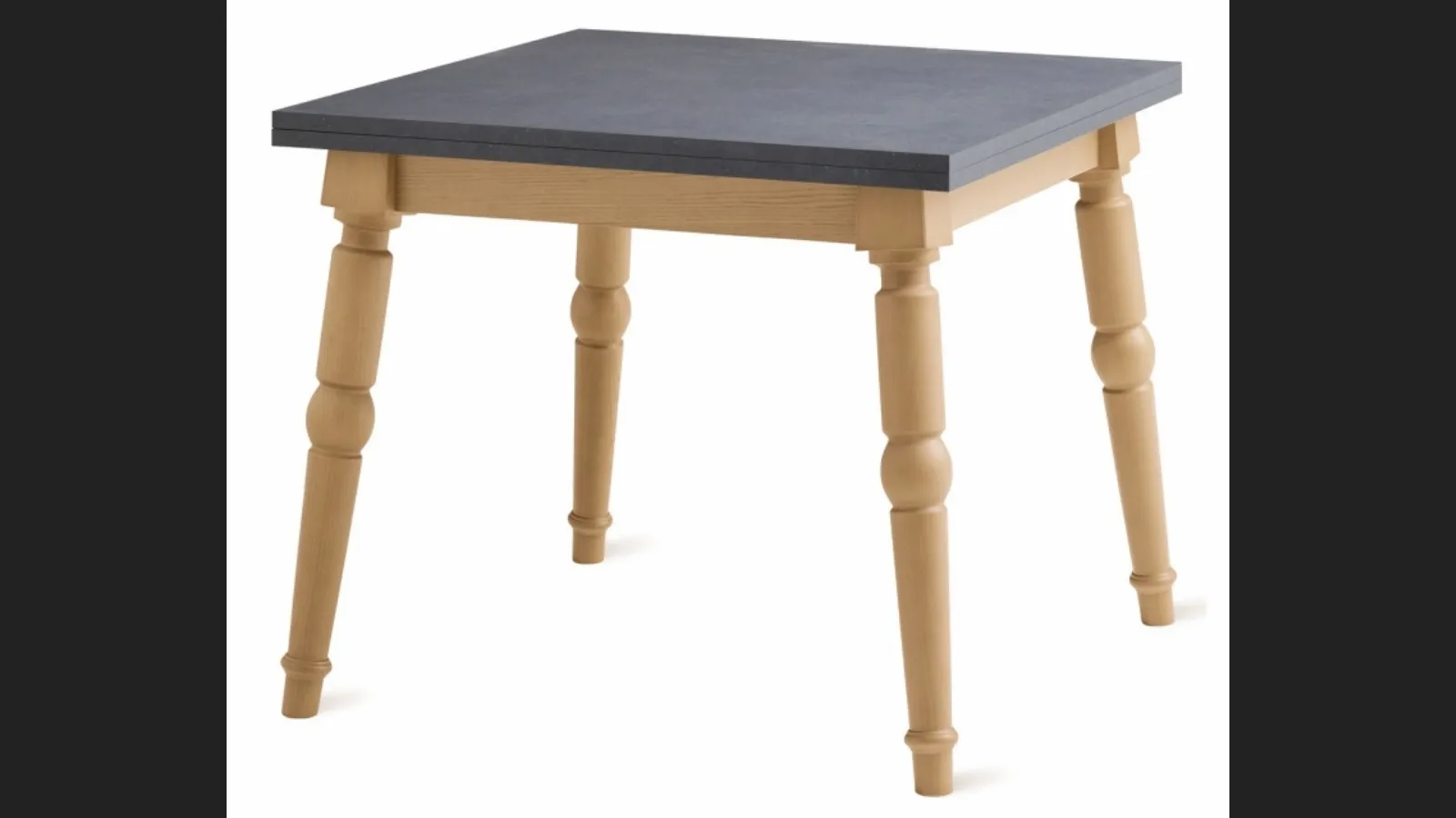 Tavolo allungabile con piano in laminato e struttura in massello Sogat di Veneta Cucine