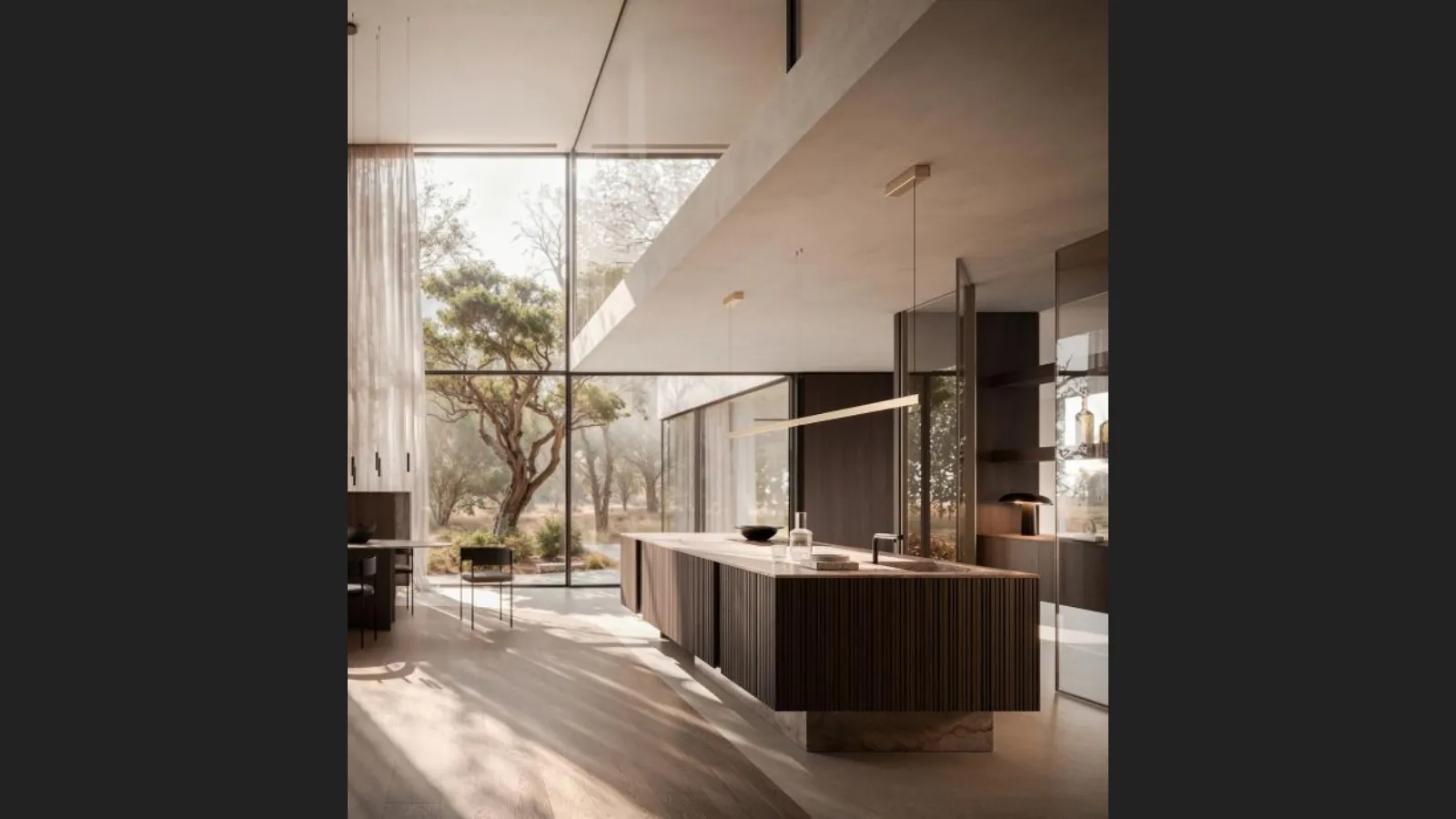 Cucina Design con isola Vertical di Modulnova