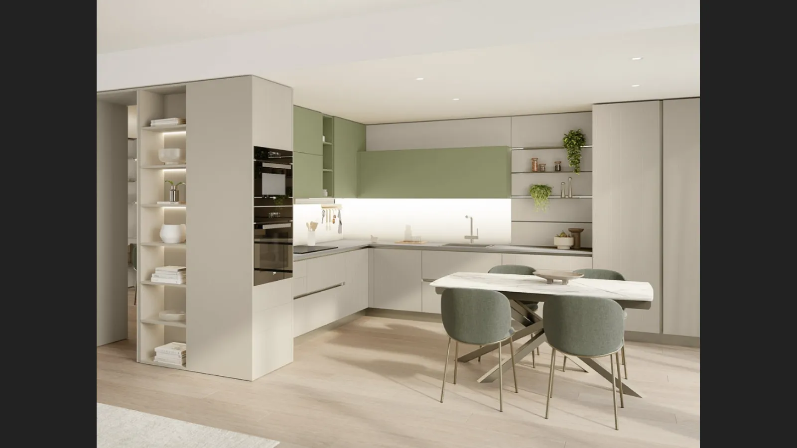 Cucina Moderna angolare Start-Time 10 di Veneta Cucine