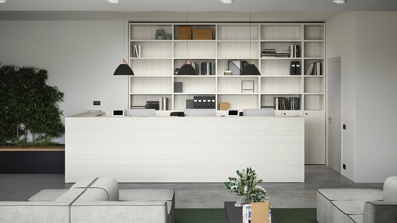 Bancone Reception 14A in melaminico di Cinquanta3