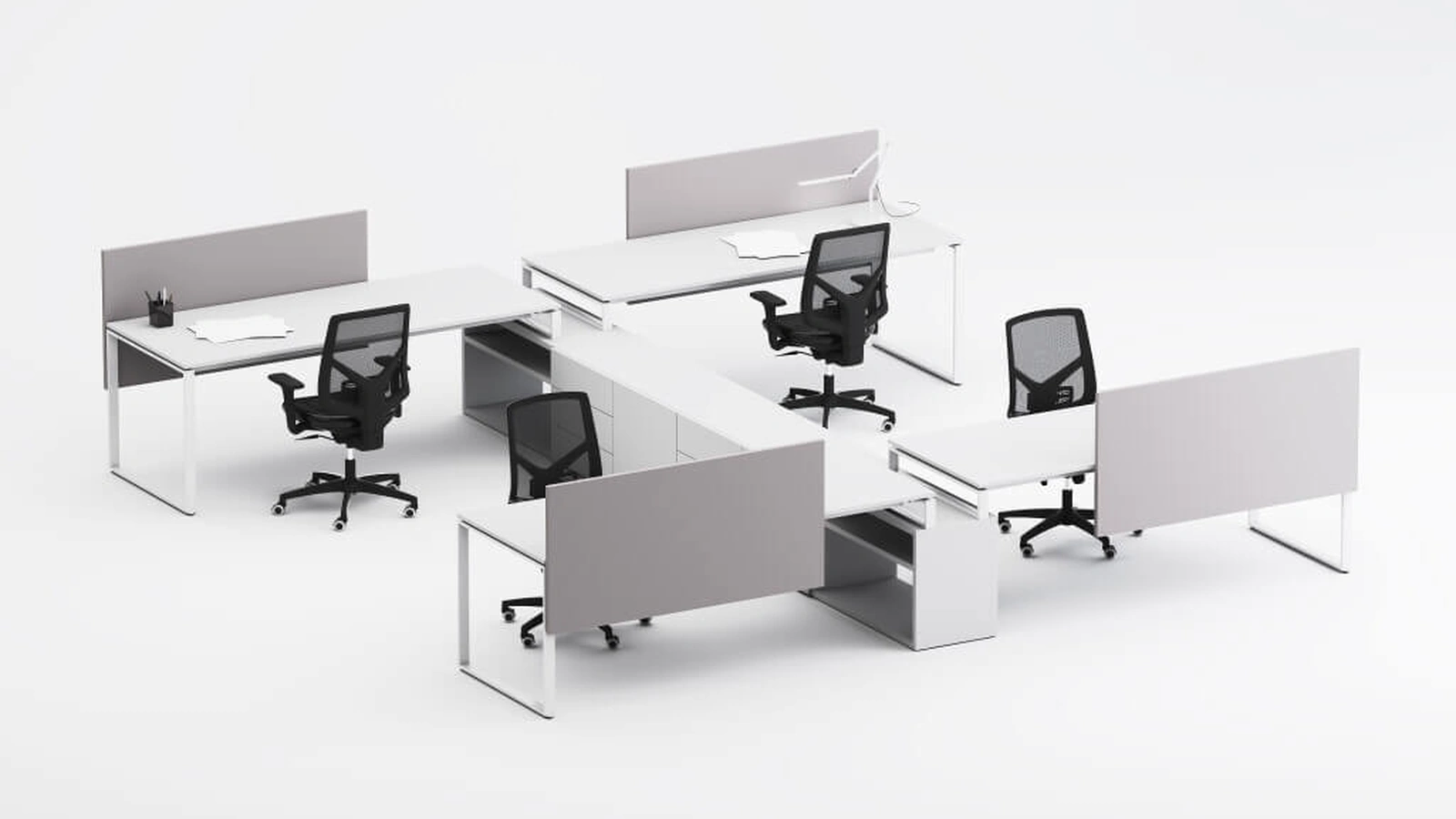 Scrivania operativa SM2572 di Zalf